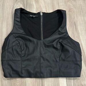 PU Leather Top